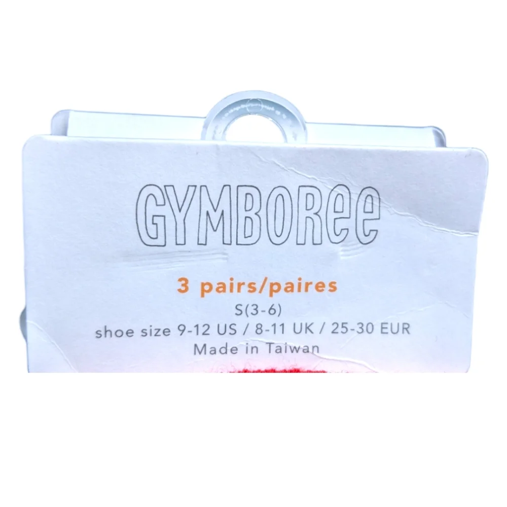 Gymboree Boys A 3-6 Shoe size 9-12 Peace,Chill,Striped Red/Blue Socks (3) pair